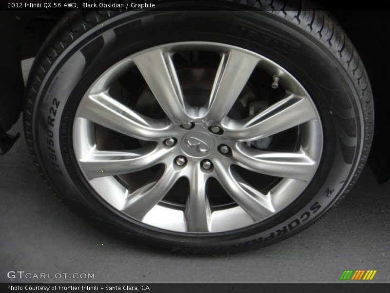 Black Obsidian / Graphite 2012 Infiniti QX 56 4WD