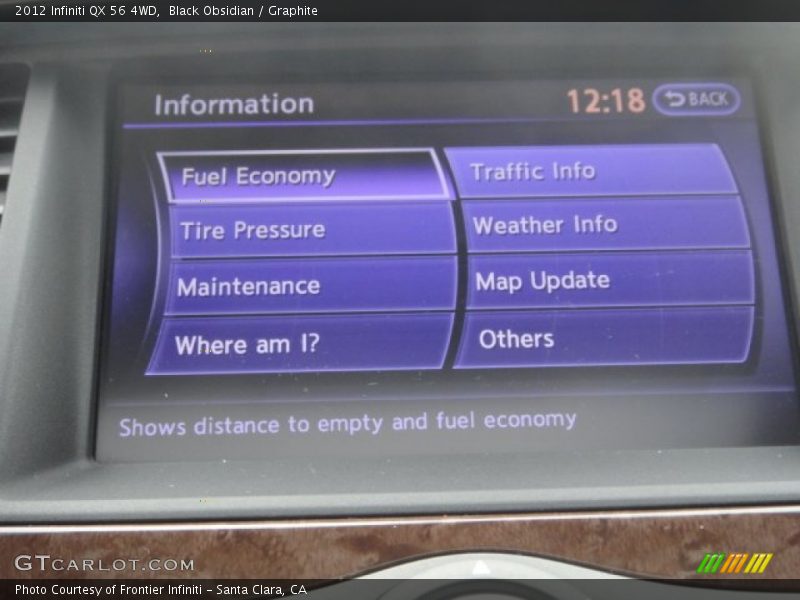 Black Obsidian / Graphite 2012 Infiniti QX 56 4WD