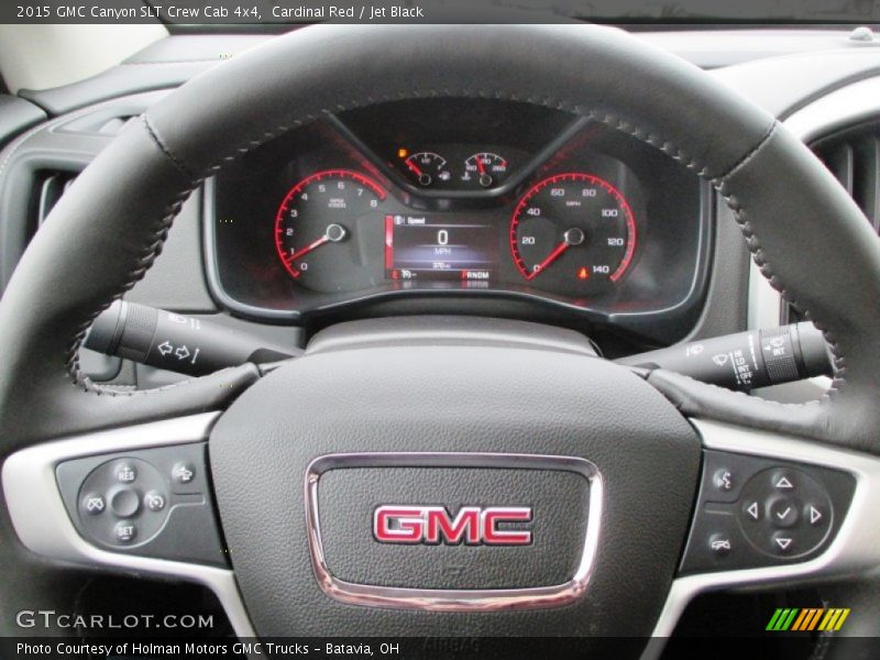 Cardinal Red / Jet Black 2015 GMC Canyon SLT Crew Cab 4x4