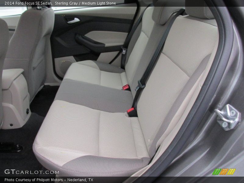 Sterling Gray / Medium Light Stone 2014 Ford Focus SE Sedan