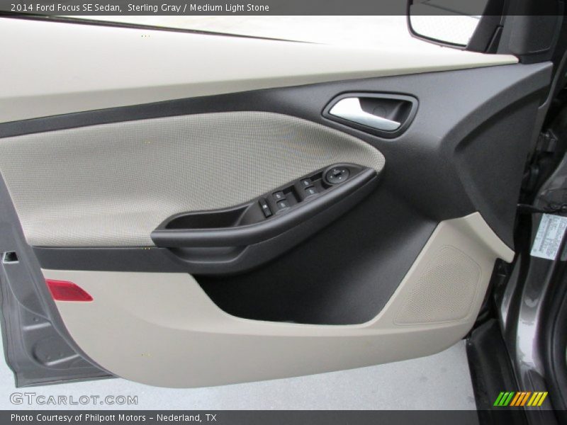 Sterling Gray / Medium Light Stone 2014 Ford Focus SE Sedan