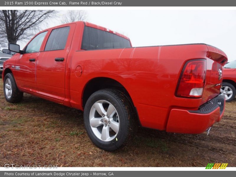 Flame Red / Black/Diesel Gray 2015 Ram 1500 Express Crew Cab