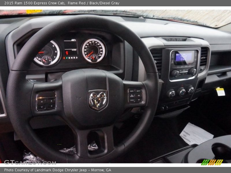 Flame Red / Black/Diesel Gray 2015 Ram 1500 Express Crew Cab