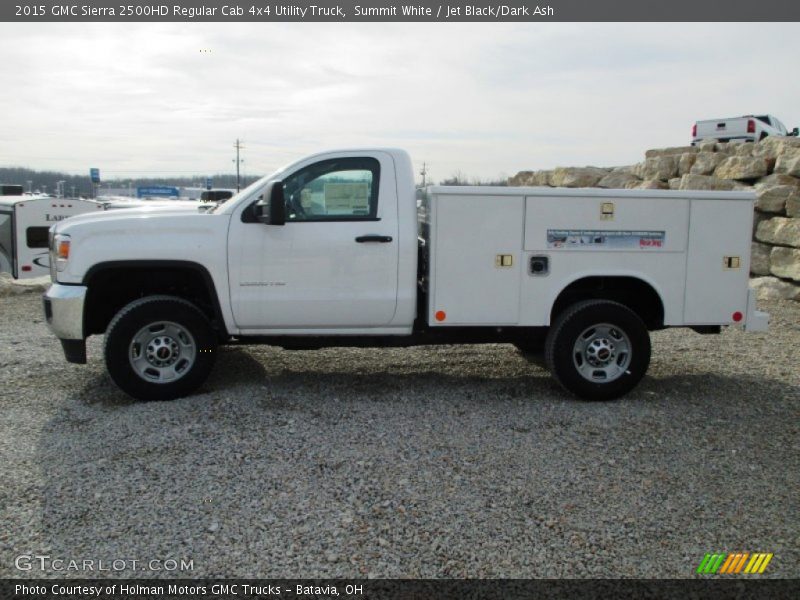 Summit White / Jet Black/Dark Ash 2015 GMC Sierra 2500HD Regular Cab 4x4 Utility Truck