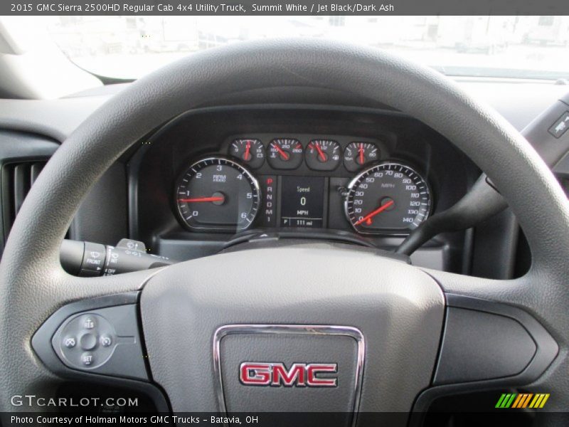 Summit White / Jet Black/Dark Ash 2015 GMC Sierra 2500HD Regular Cab 4x4 Utility Truck
