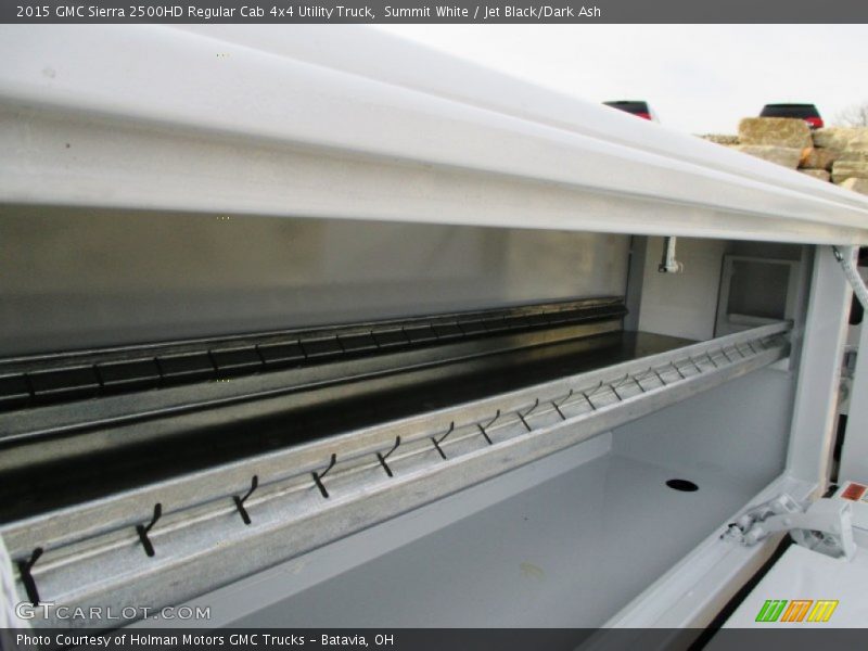 Summit White / Jet Black/Dark Ash 2015 GMC Sierra 2500HD Regular Cab 4x4 Utility Truck