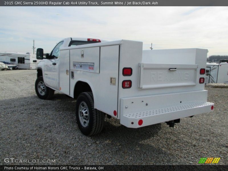 Summit White / Jet Black/Dark Ash 2015 GMC Sierra 2500HD Regular Cab 4x4 Utility Truck