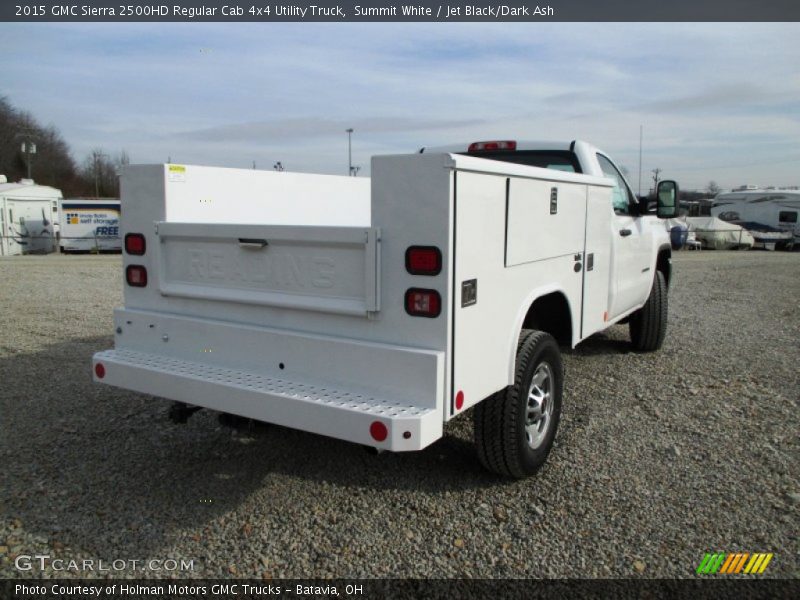 Summit White / Jet Black/Dark Ash 2015 GMC Sierra 2500HD Regular Cab 4x4 Utility Truck