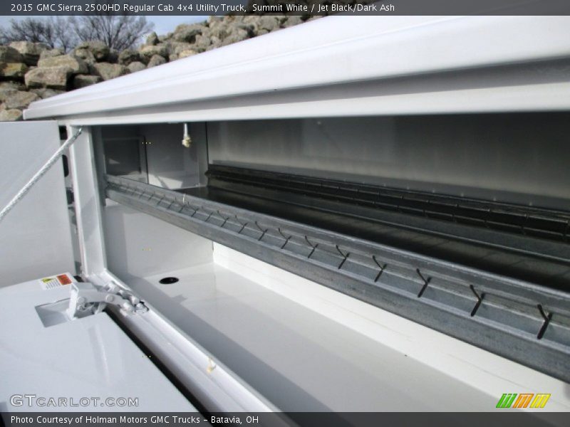 Summit White / Jet Black/Dark Ash 2015 GMC Sierra 2500HD Regular Cab 4x4 Utility Truck