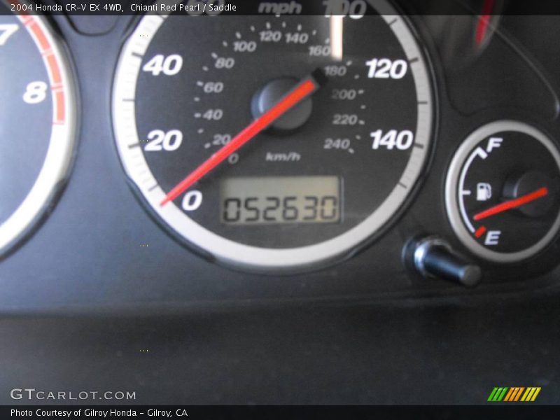 Chianti Red Pearl / Saddle 2004 Honda CR-V EX 4WD