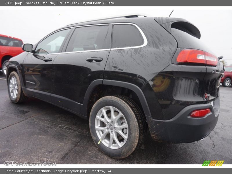 Brilliant Black Crystal Pearl / Black 2015 Jeep Cherokee Latitude