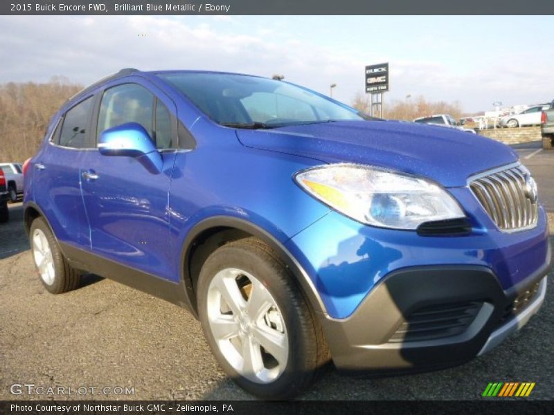 Brilliant Blue Metallic / Ebony 2015 Buick Encore FWD