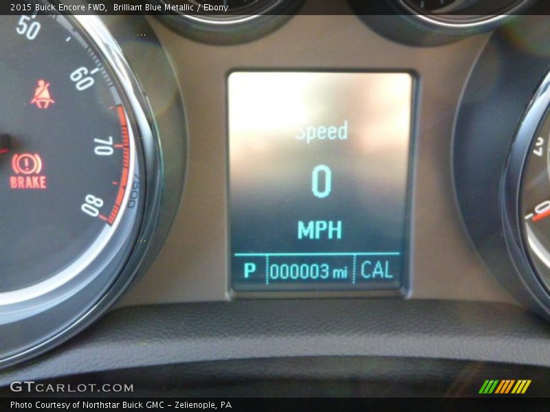 Brilliant Blue Metallic / Ebony 2015 Buick Encore FWD