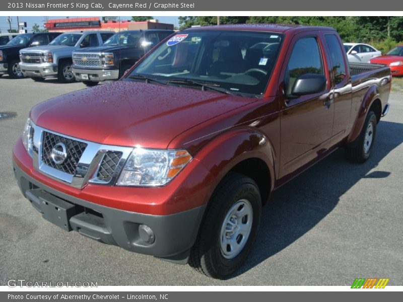 Cayenne Red / Graphite Steel 2013 Nissan Frontier S King Cab
