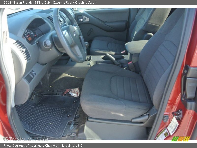  2013 Frontier S King Cab Graphite Steel Interior
