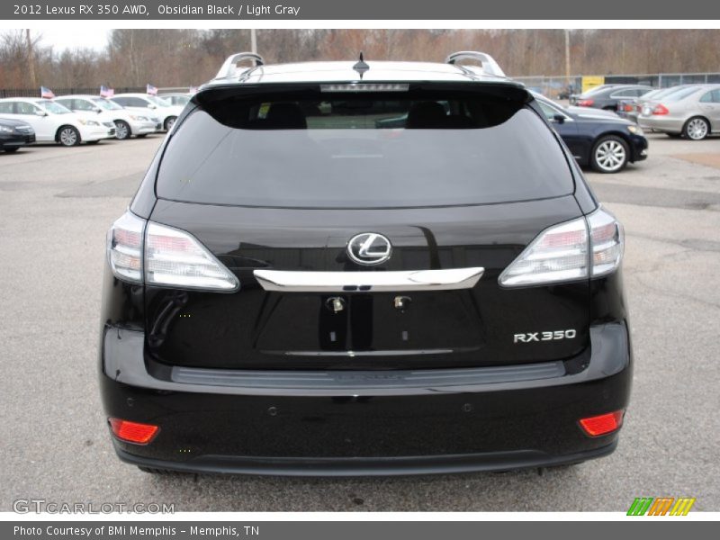 Obsidian Black / Light Gray 2012 Lexus RX 350 AWD