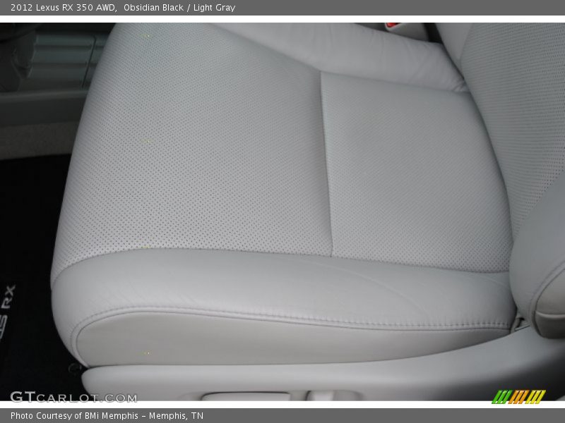 Obsidian Black / Light Gray 2012 Lexus RX 350 AWD