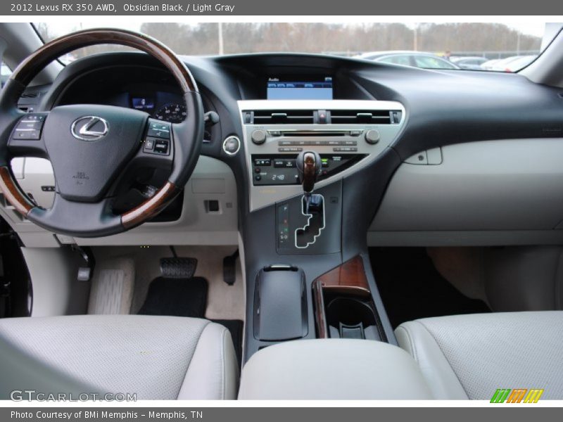 Obsidian Black / Light Gray 2012 Lexus RX 350 AWD