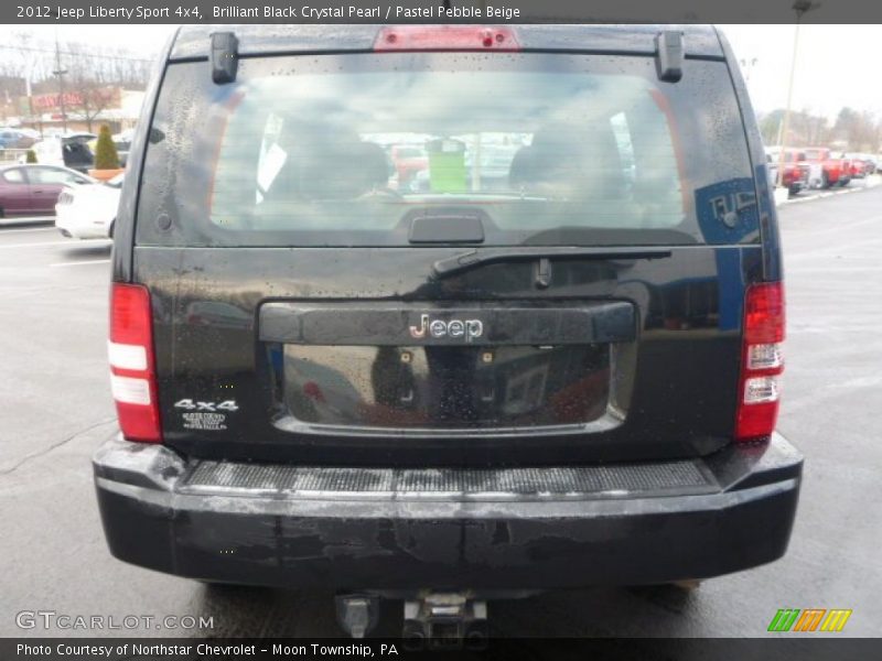 Brilliant Black Crystal Pearl / Pastel Pebble Beige 2012 Jeep Liberty Sport 4x4