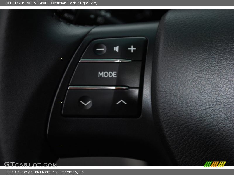 Obsidian Black / Light Gray 2012 Lexus RX 350 AWD