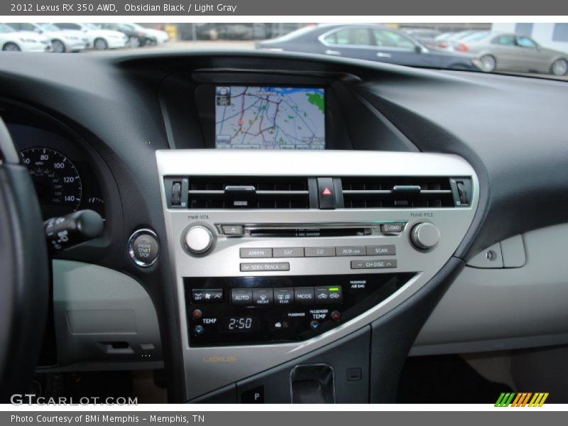 Obsidian Black / Light Gray 2012 Lexus RX 350 AWD