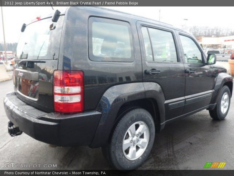 Brilliant Black Crystal Pearl / Pastel Pebble Beige 2012 Jeep Liberty Sport 4x4