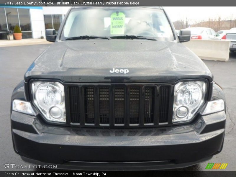 Brilliant Black Crystal Pearl / Pastel Pebble Beige 2012 Jeep Liberty Sport 4x4