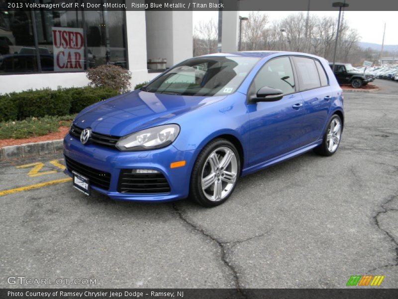 Rising Blue Metallic / Titan Black 2013 Volkswagen Golf R 4 Door 4Motion