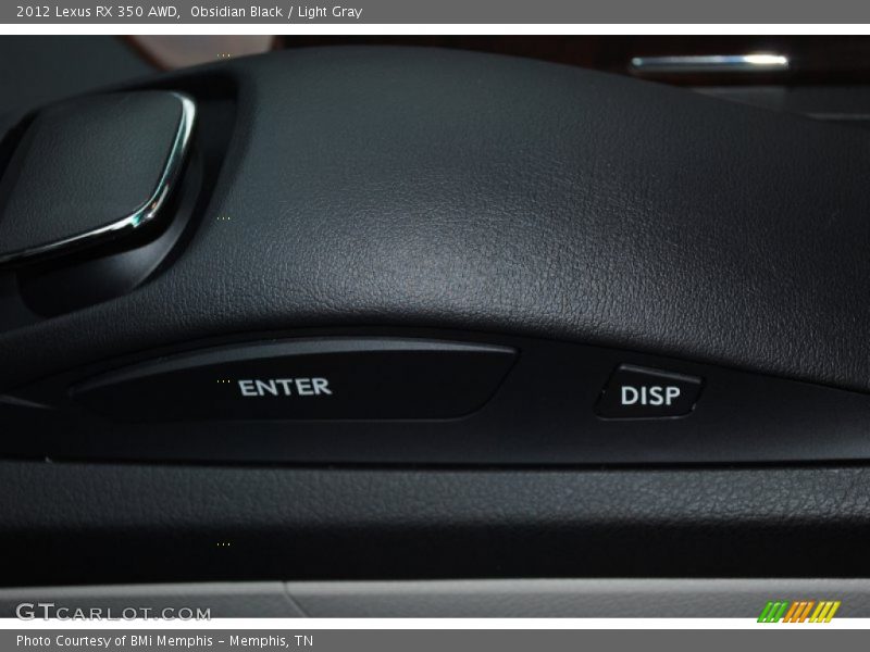 Obsidian Black / Light Gray 2012 Lexus RX 350 AWD
