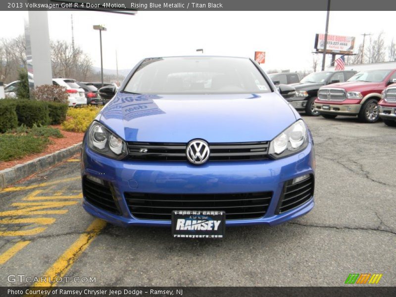 Rising Blue Metallic / Titan Black 2013 Volkswagen Golf R 4 Door 4Motion