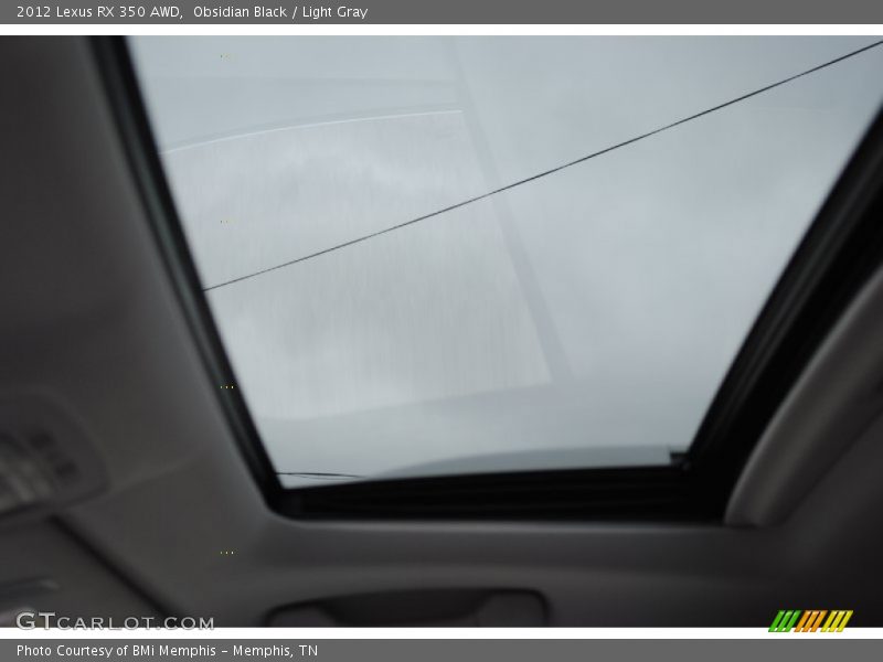Obsidian Black / Light Gray 2012 Lexus RX 350 AWD