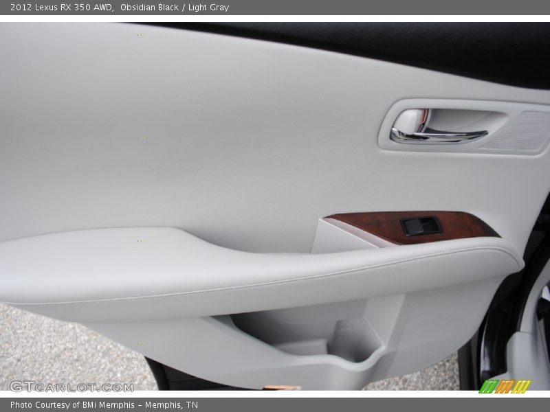 Obsidian Black / Light Gray 2012 Lexus RX 350 AWD