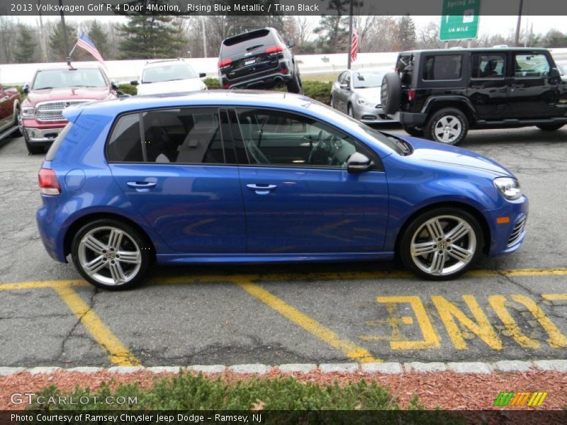 Rising Blue Metallic / Titan Black 2013 Volkswagen Golf R 4 Door 4Motion