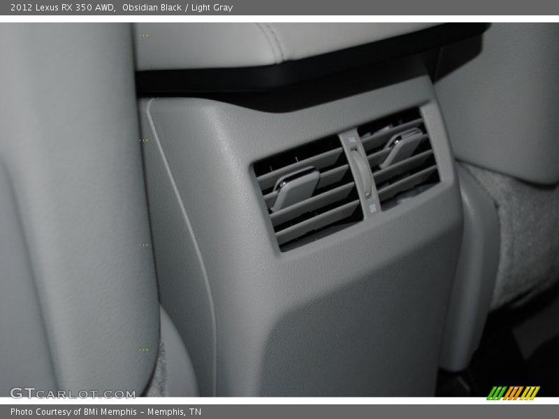Obsidian Black / Light Gray 2012 Lexus RX 350 AWD