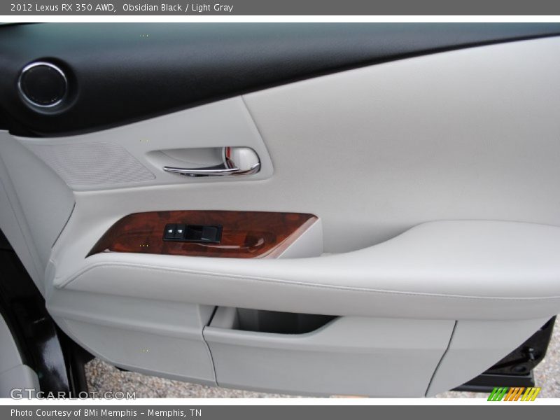 Obsidian Black / Light Gray 2012 Lexus RX 350 AWD