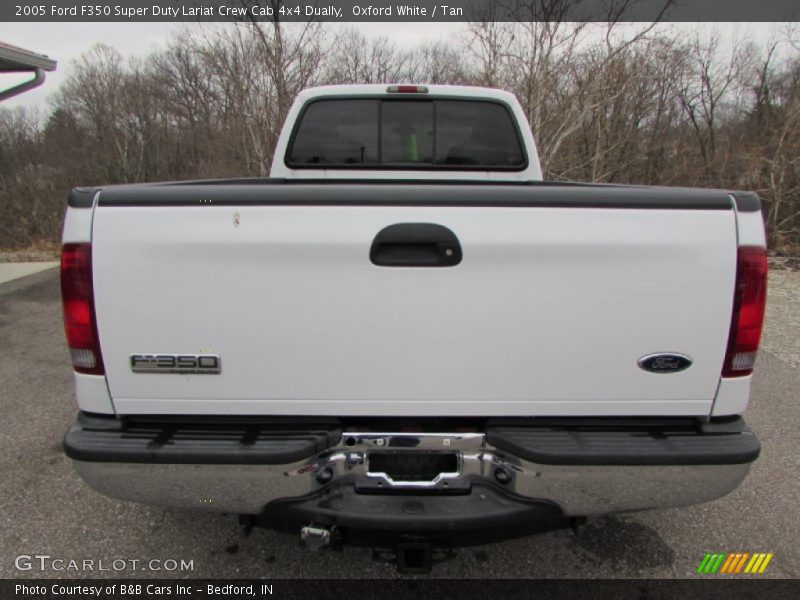 Oxford White / Tan 2005 Ford F350 Super Duty Lariat Crew Cab 4x4 Dually