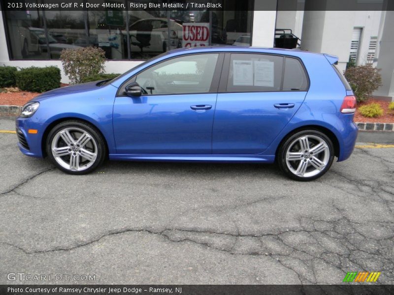 Rising Blue Metallic / Titan Black 2013 Volkswagen Golf R 4 Door 4Motion