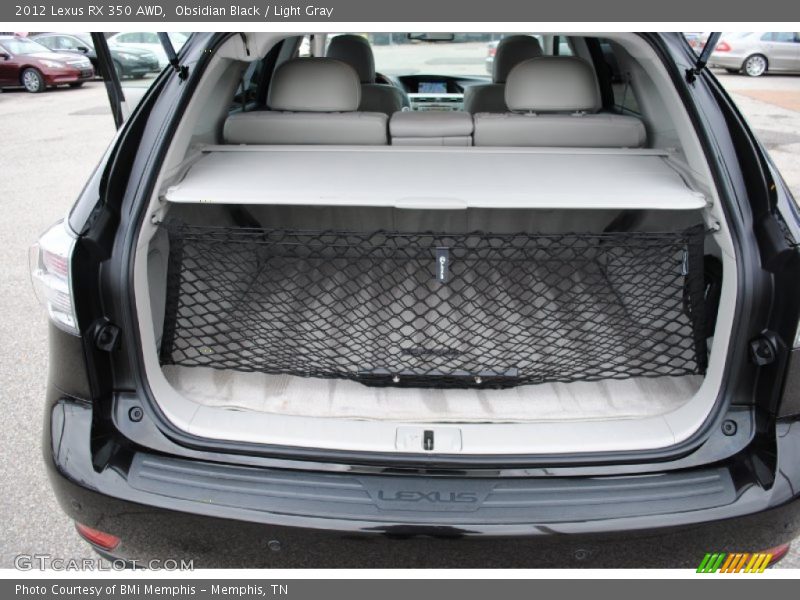 Obsidian Black / Light Gray 2012 Lexus RX 350 AWD