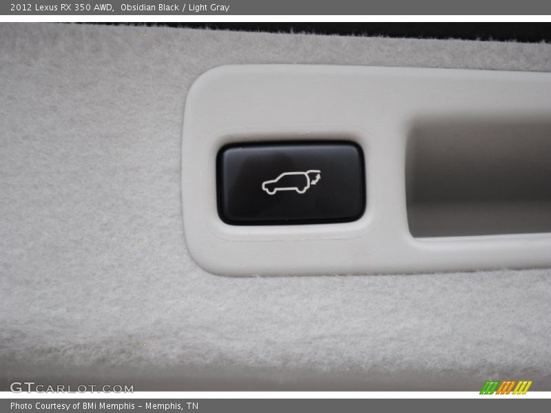 Obsidian Black / Light Gray 2012 Lexus RX 350 AWD