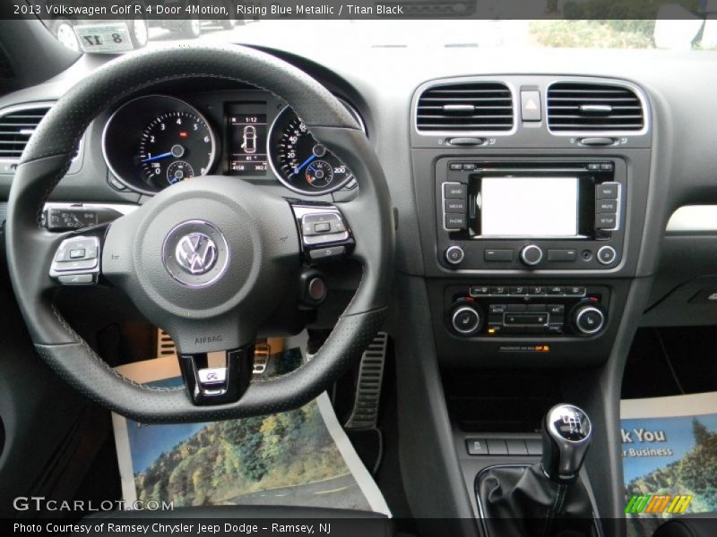 Rising Blue Metallic / Titan Black 2013 Volkswagen Golf R 4 Door 4Motion