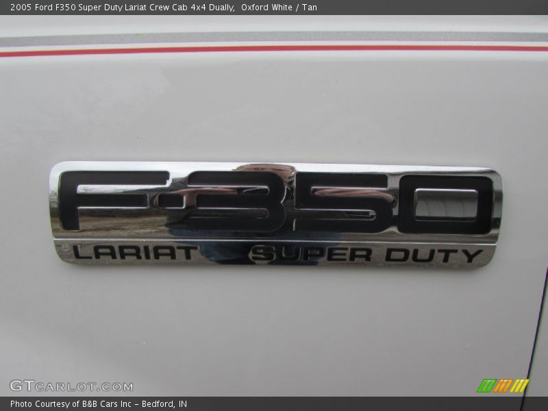 Oxford White / Tan 2005 Ford F350 Super Duty Lariat Crew Cab 4x4 Dually