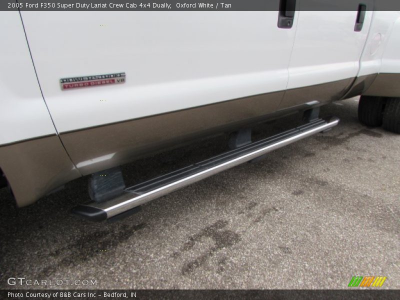 Oxford White / Tan 2005 Ford F350 Super Duty Lariat Crew Cab 4x4 Dually