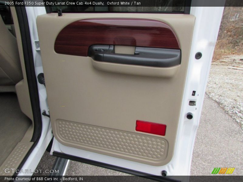 Oxford White / Tan 2005 Ford F350 Super Duty Lariat Crew Cab 4x4 Dually