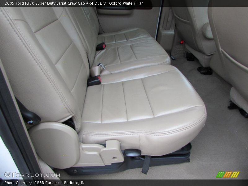 Oxford White / Tan 2005 Ford F350 Super Duty Lariat Crew Cab 4x4 Dually