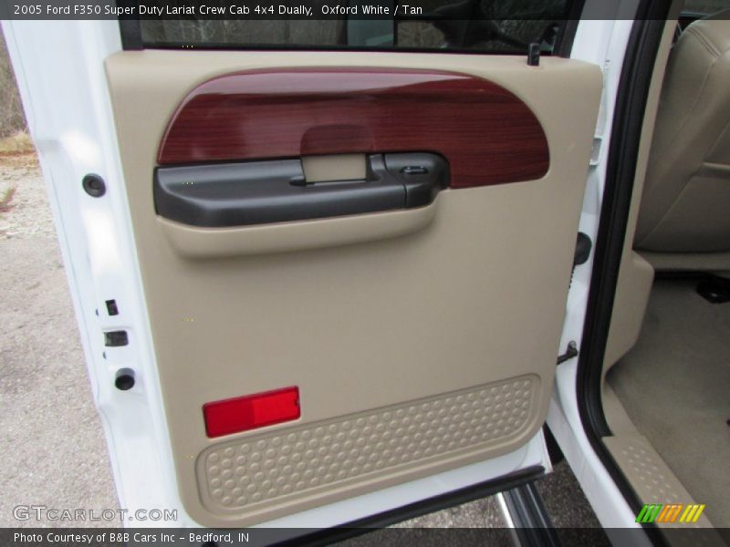 Oxford White / Tan 2005 Ford F350 Super Duty Lariat Crew Cab 4x4 Dually