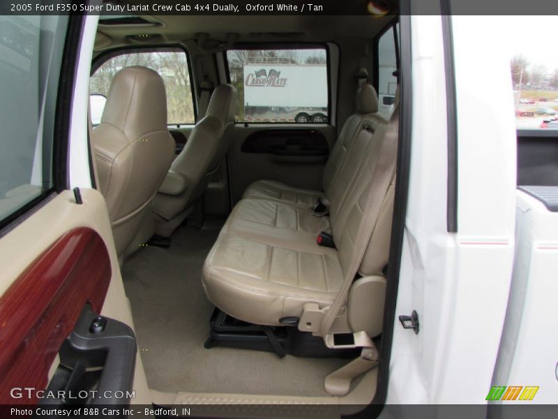 Oxford White / Tan 2005 Ford F350 Super Duty Lariat Crew Cab 4x4 Dually