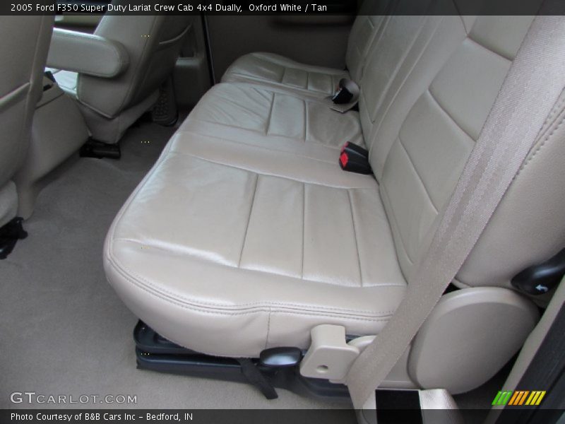 Oxford White / Tan 2005 Ford F350 Super Duty Lariat Crew Cab 4x4 Dually