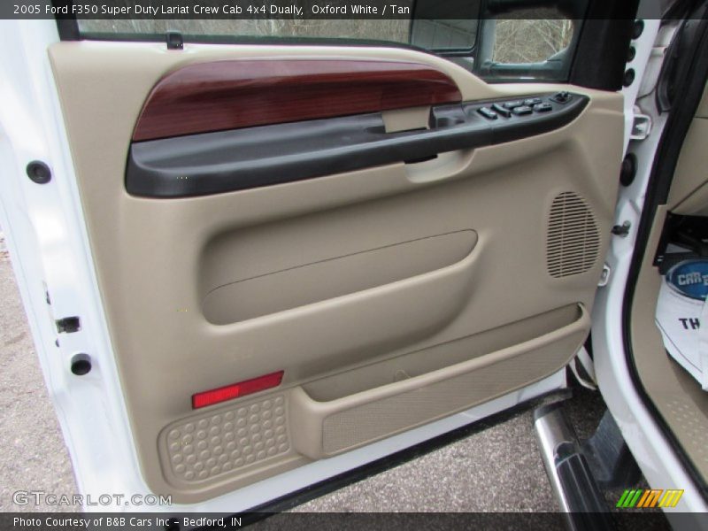 Oxford White / Tan 2005 Ford F350 Super Duty Lariat Crew Cab 4x4 Dually