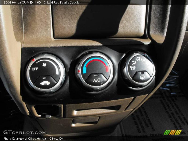 Chianti Red Pearl / Saddle 2004 Honda CR-V EX 4WD