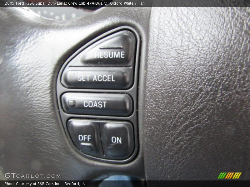 Oxford White / Tan 2005 Ford F350 Super Duty Lariat Crew Cab 4x4 Dually